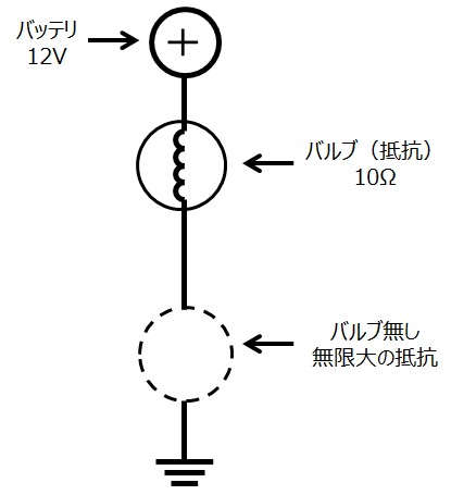 分圧（無限大の抵抗）